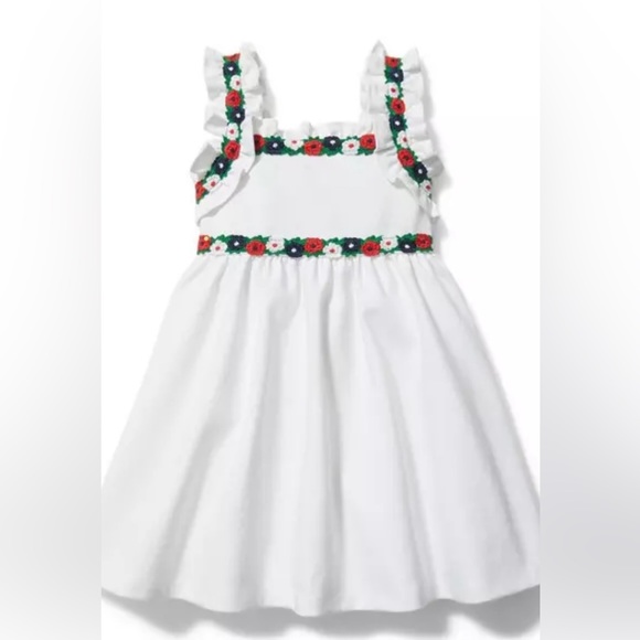 Janie and Jack Other - Janie And Jack Crochet Floral Trim Ponte Dress